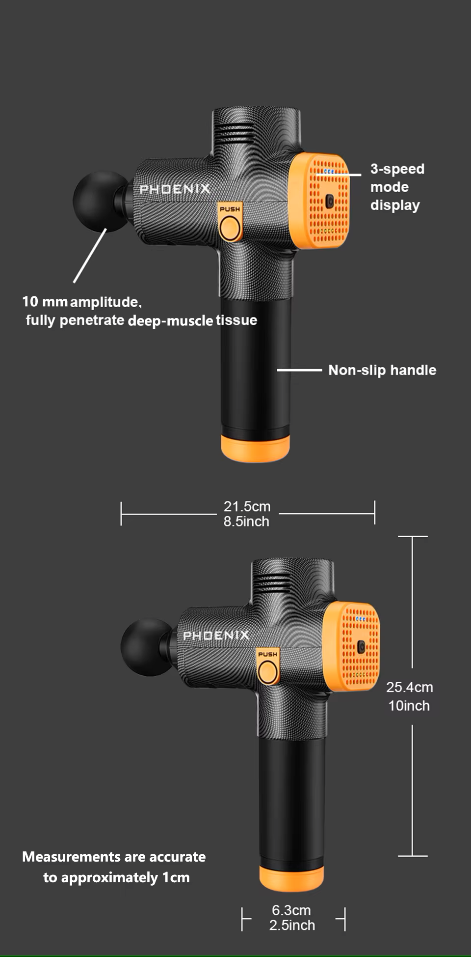 Phoenix A2 Massage Gun – Deep Tissue Muscle Relaxation